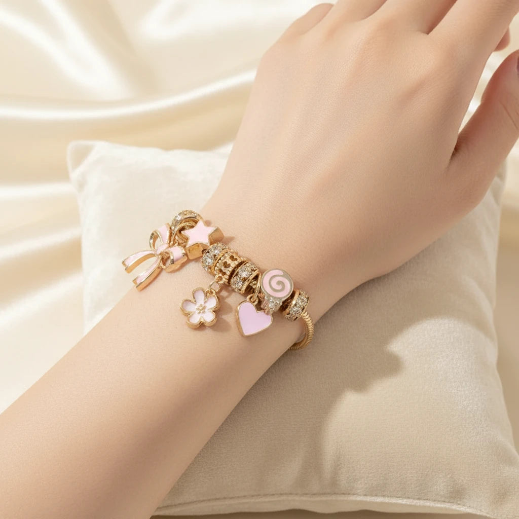 Bracelet Charms Doré