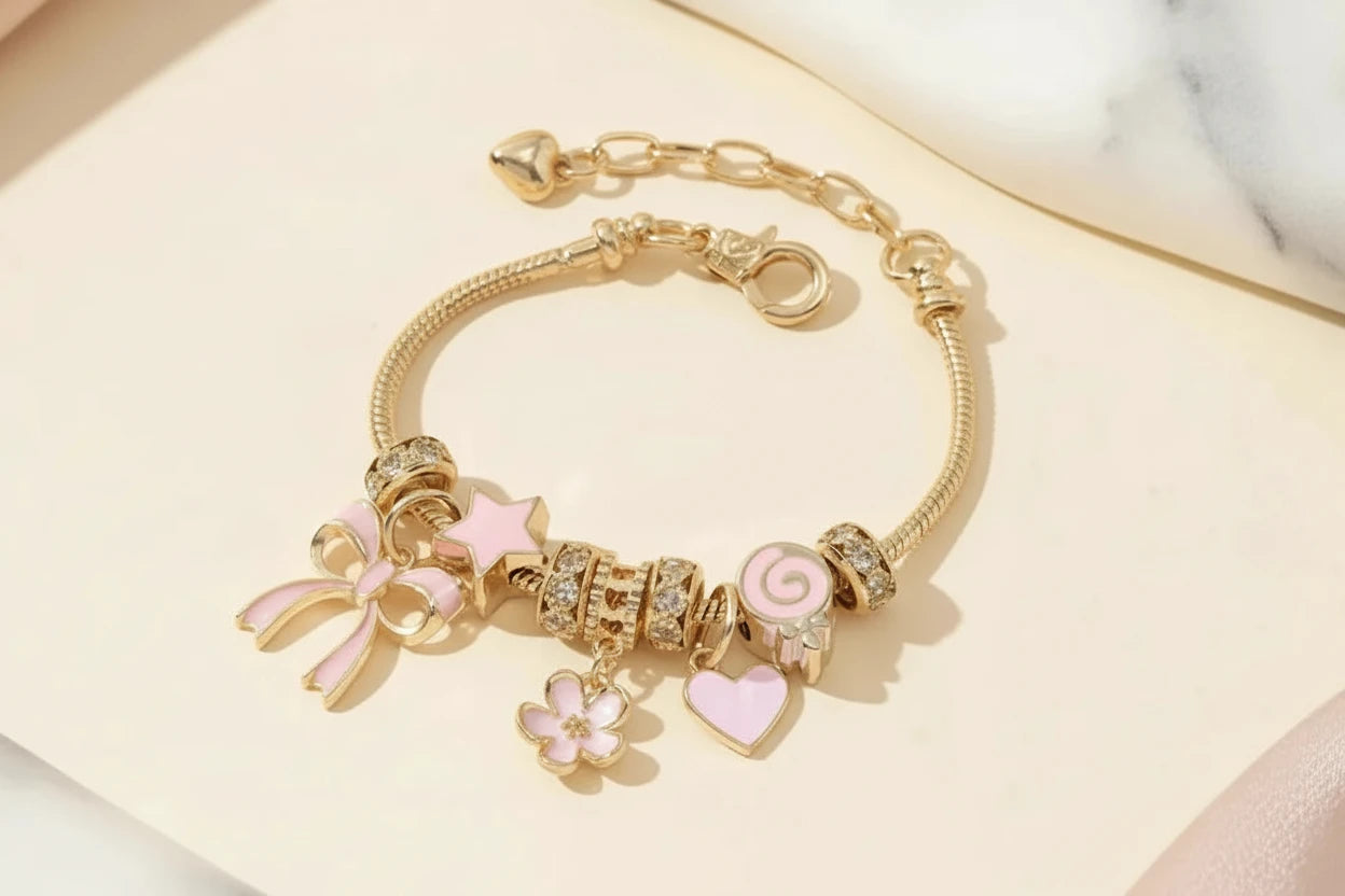 Bracelet Charms Doré