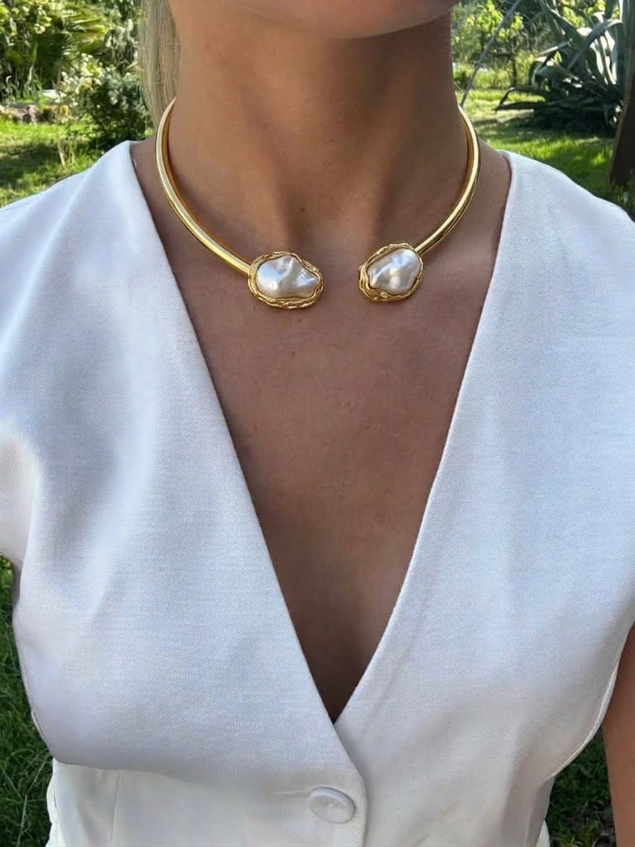 Collier Jonc Nacrée