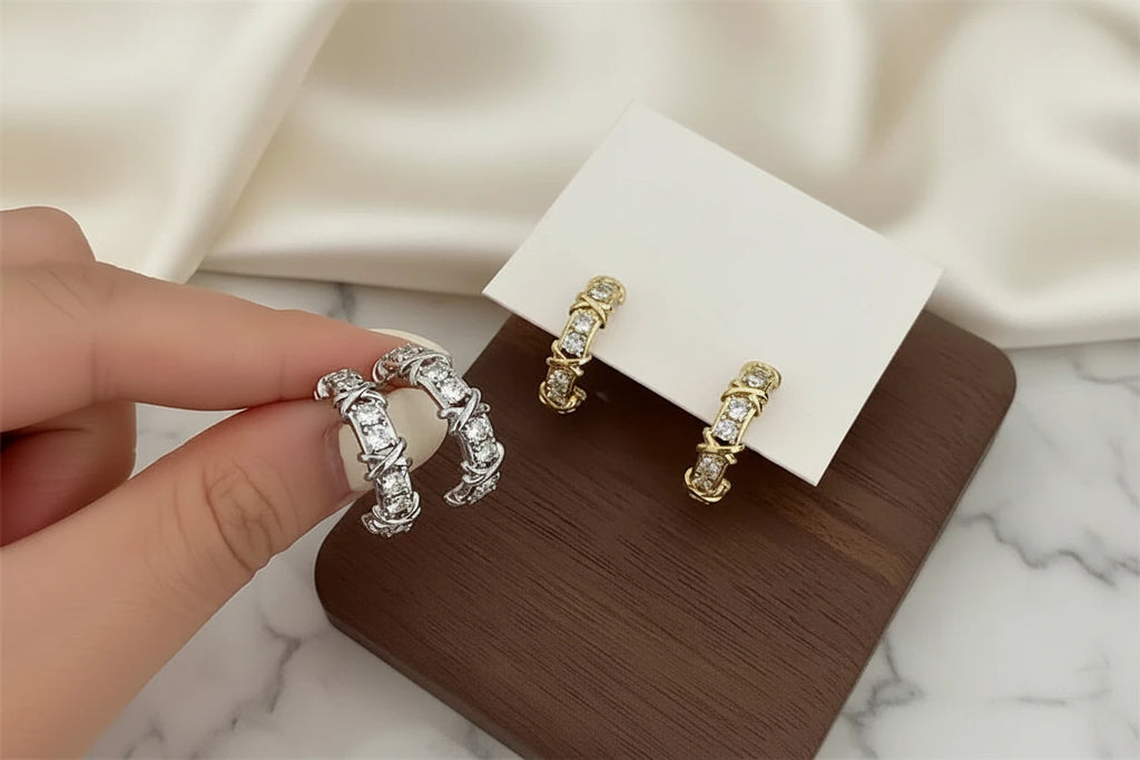 Boucles d’Oreilles Croisées
