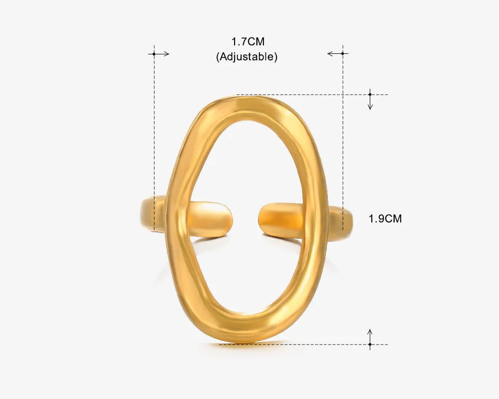 Bague Ajustable Ovale