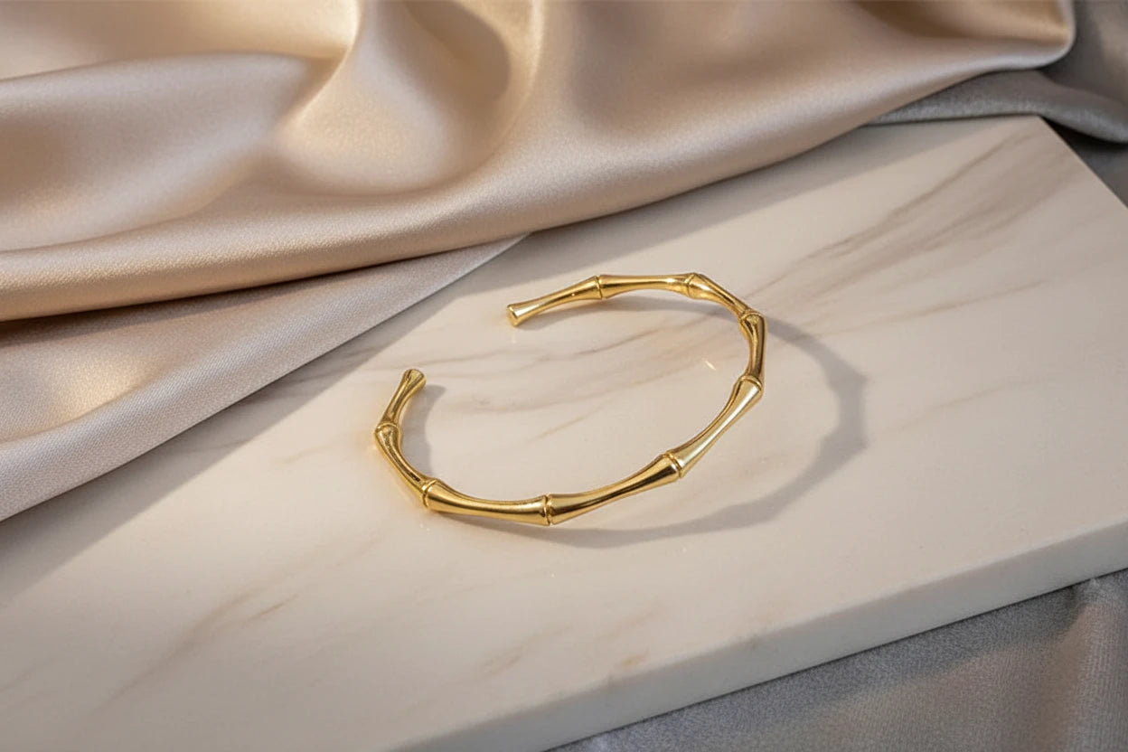 Bracelet Manchette Design Bambou