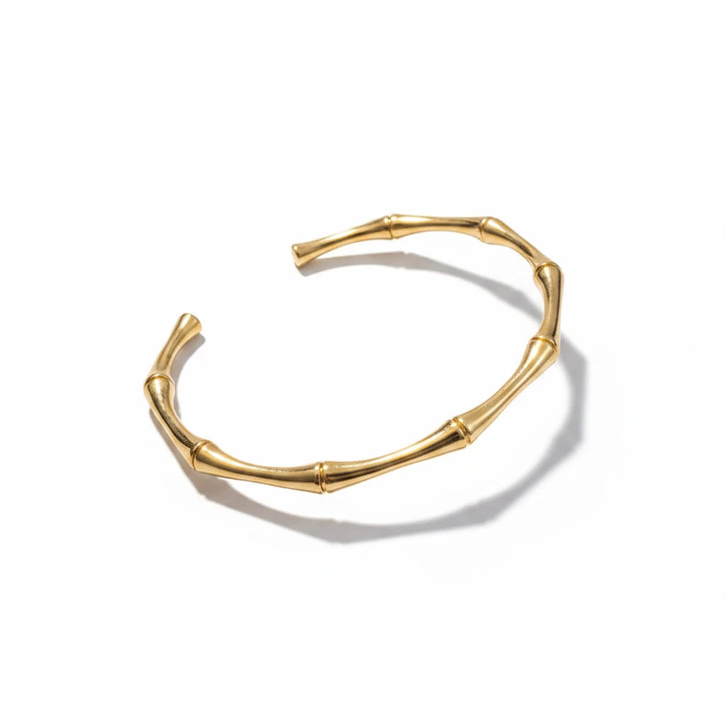 Bracelet Manchette Design Bambou