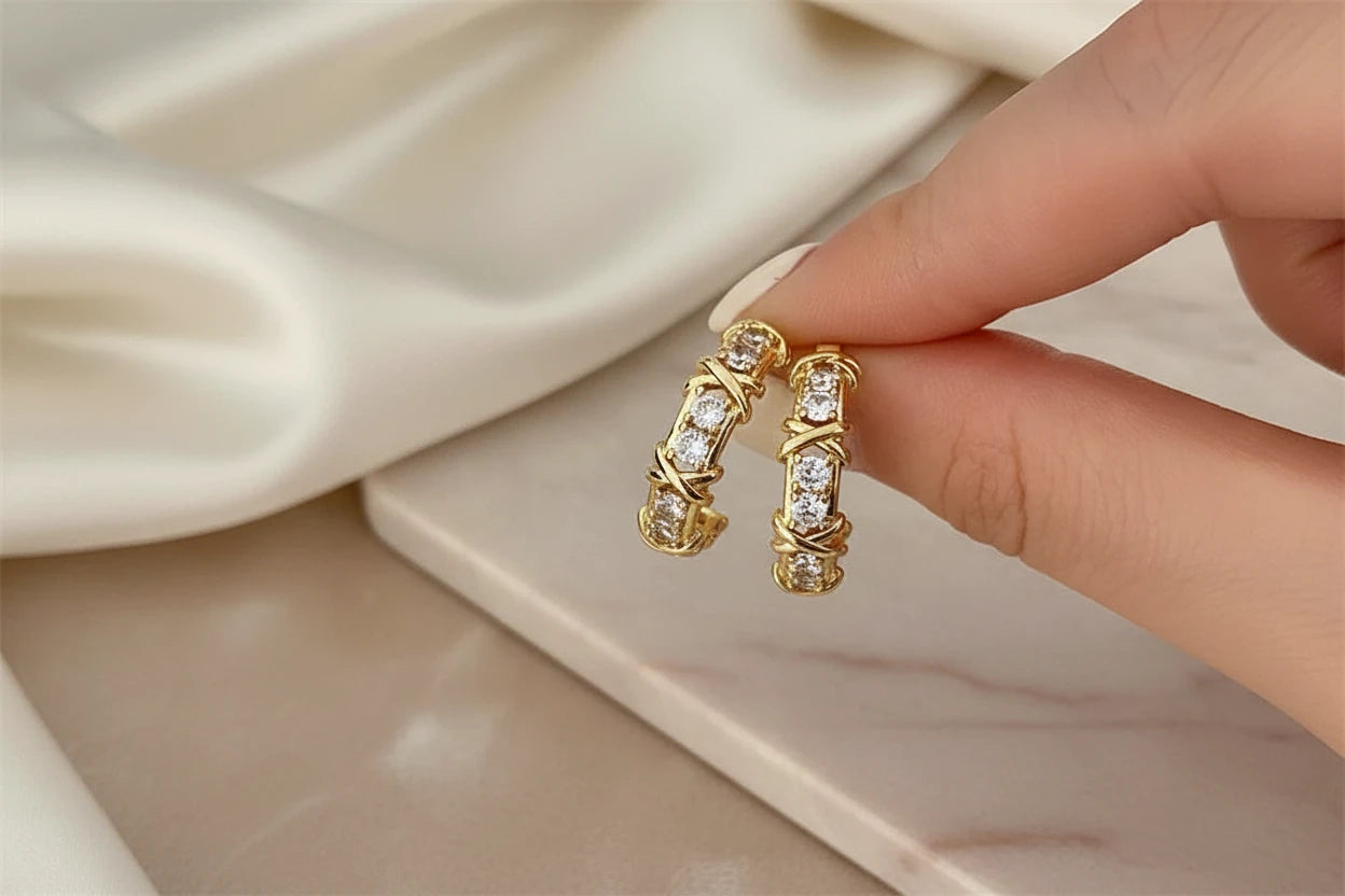 Boucles d’Oreilles Croisées
