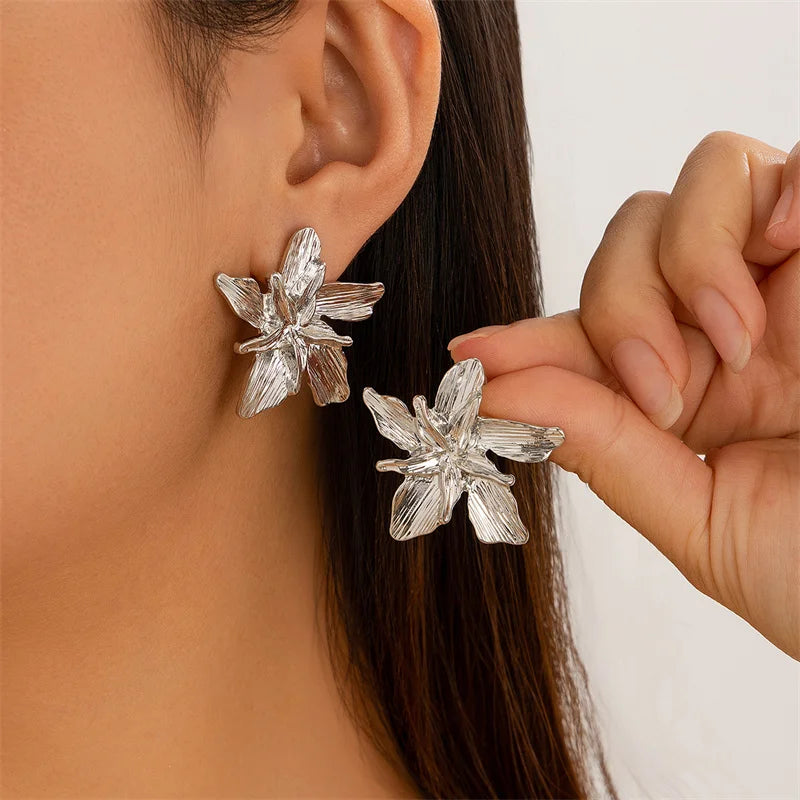 Boucles d’oreilles Double Fleur