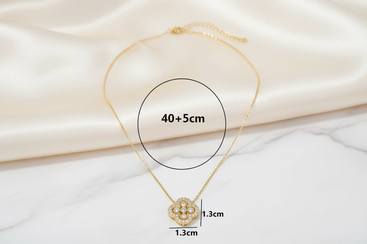 Collier Pendentif Trèfle