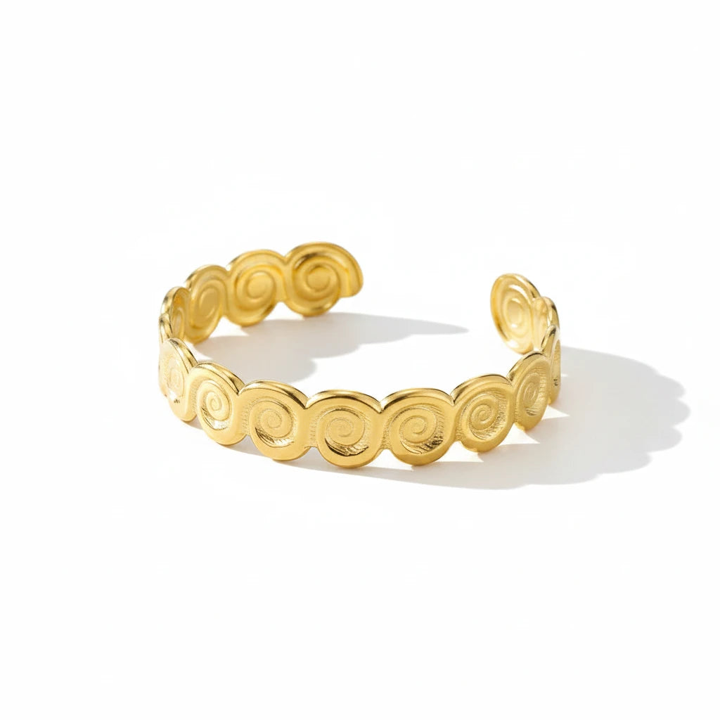 Bracelet Manchette Spirale