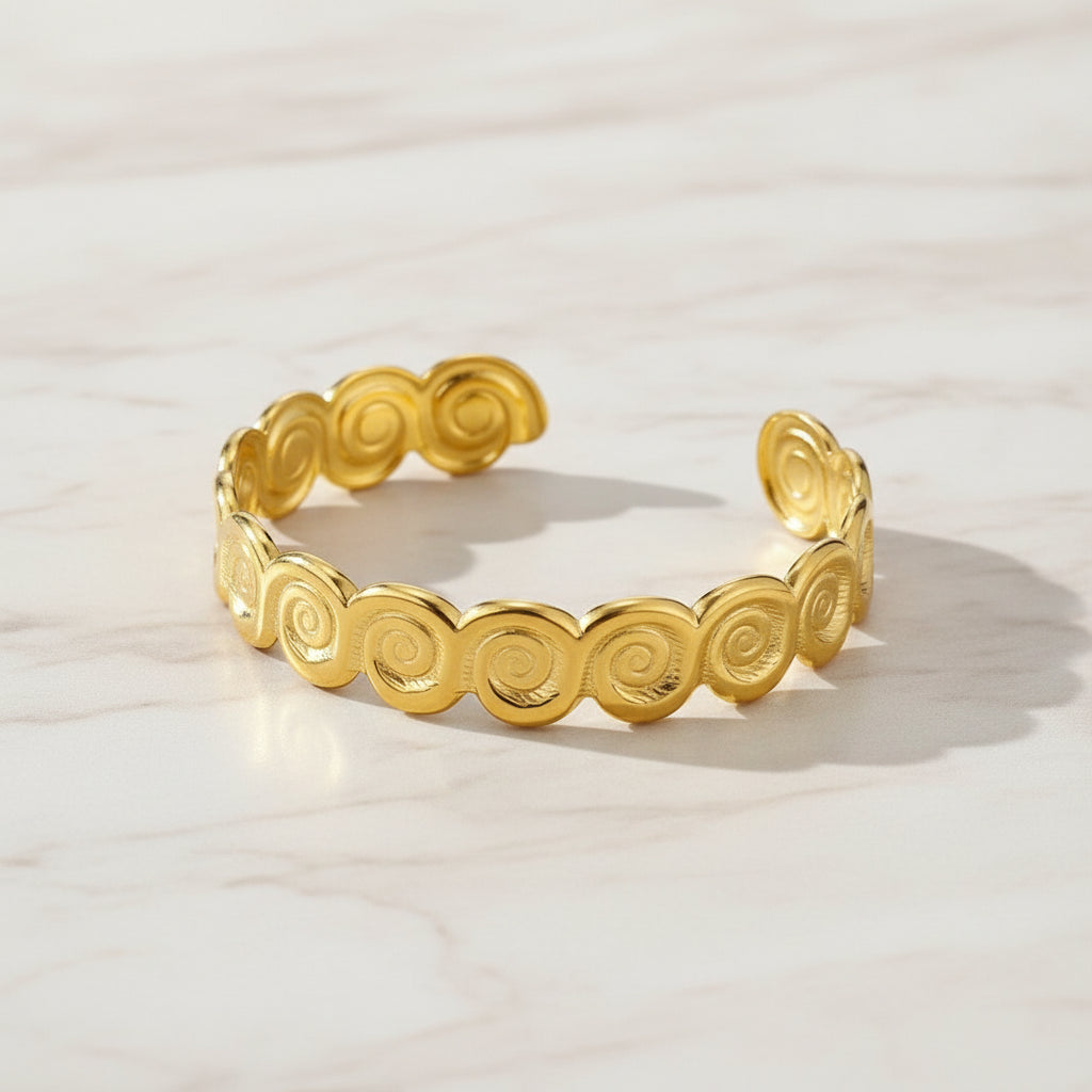 Bracelet Manchette Spirale