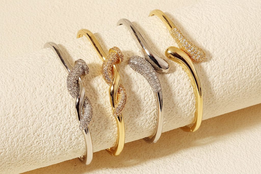 Bracelets Ouverts Scintillants