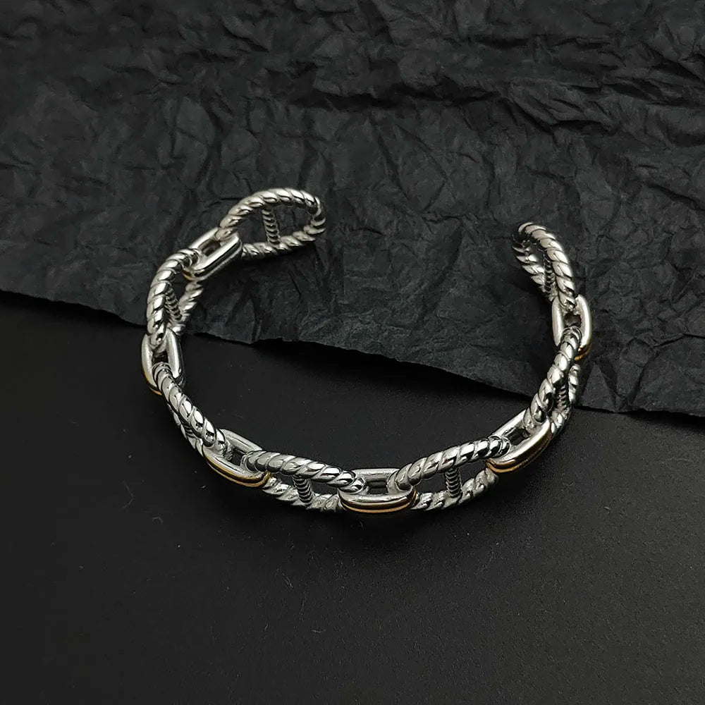 Bracelet Manchette Tressé