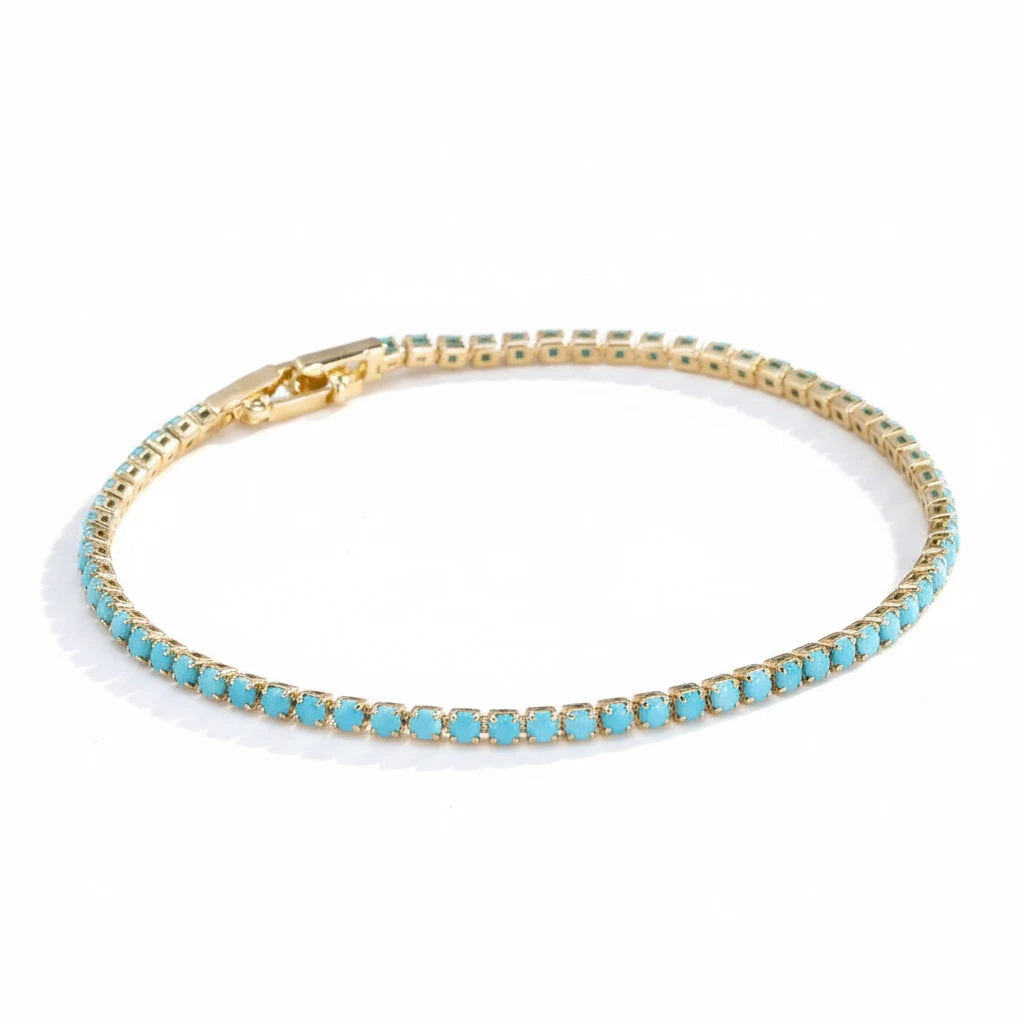 Bracelets Admiration Dorée et Turquoise