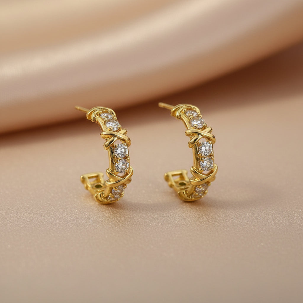 Boucles d’Oreilles Croisées