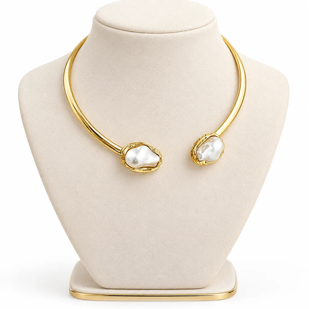 Collier Jonc Nacrée