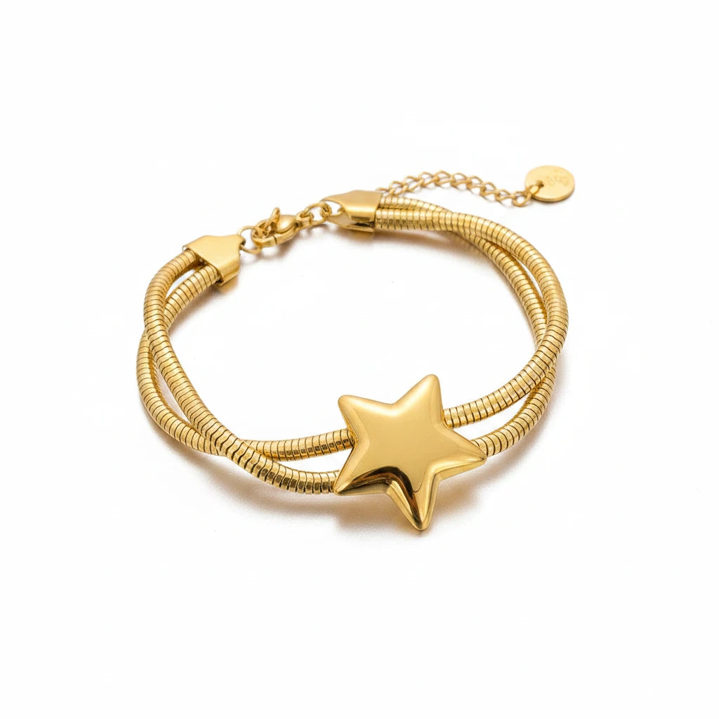 Bracelet Étoile Double Rang