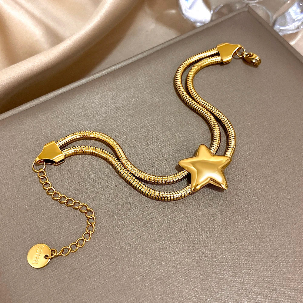Bracelet Étoile Double Rang