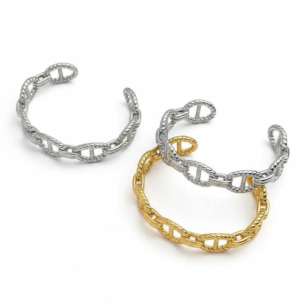 Bracelet Manchette Tressé