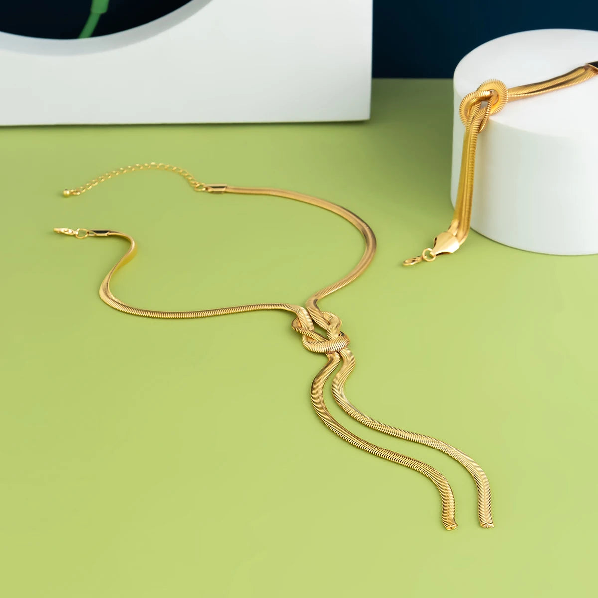 Ensemble Collier et Bracelet Elégance Dorée