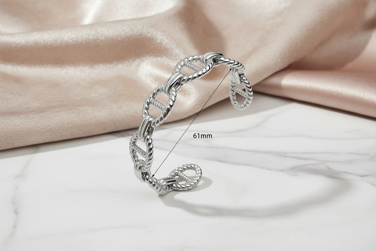 Bracelet Manchette Tressé