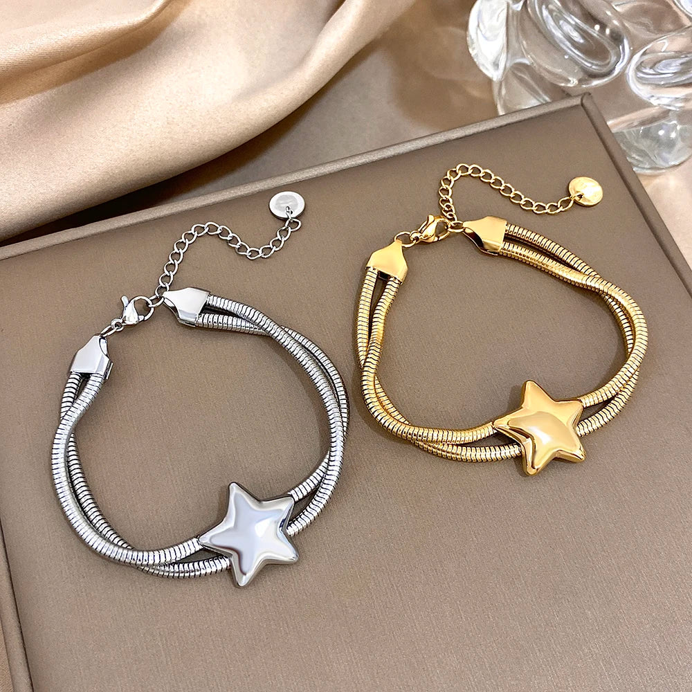 Bracelet Étoile Double Rang