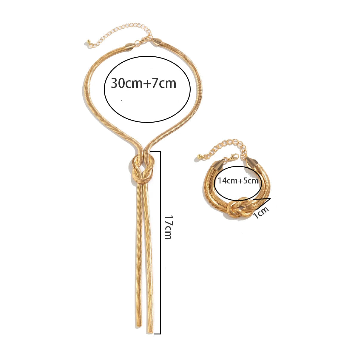 Ensemble Collier et Bracelet Elégance Dorée