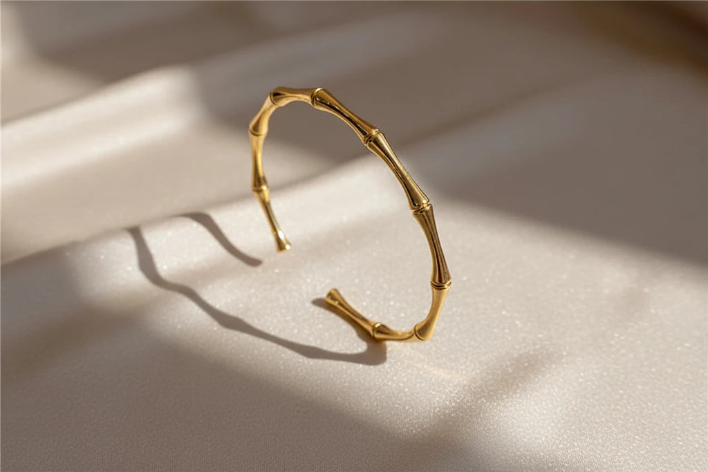 Bracelet Manchette Design Bambou