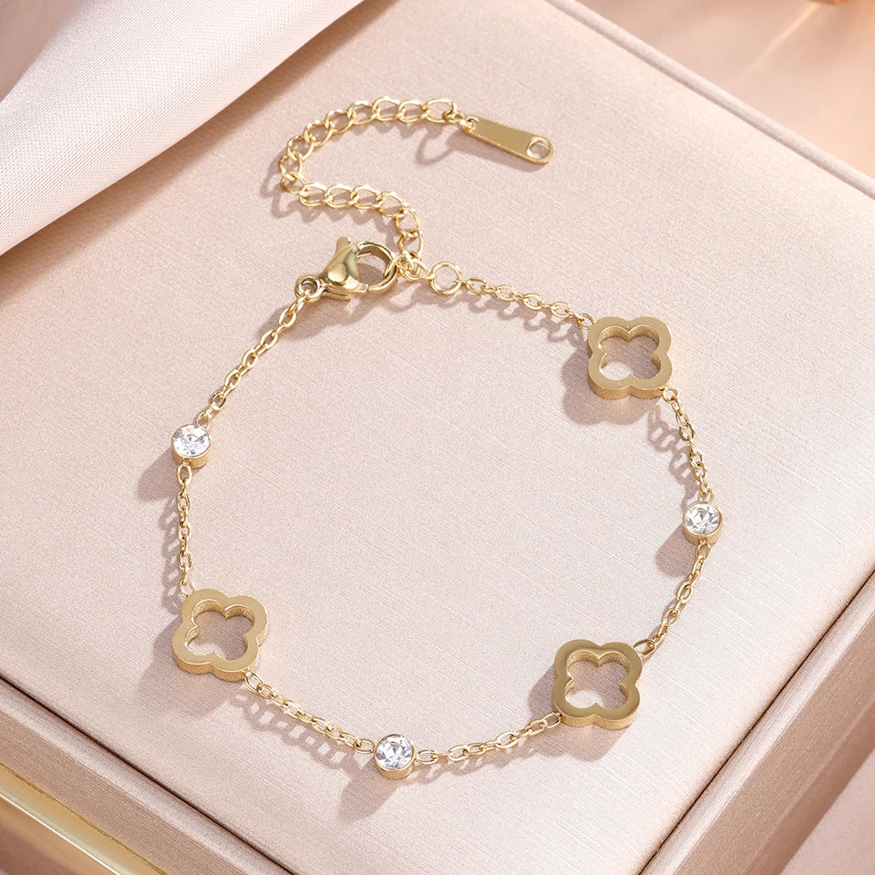 Bracelets Trèfles Email