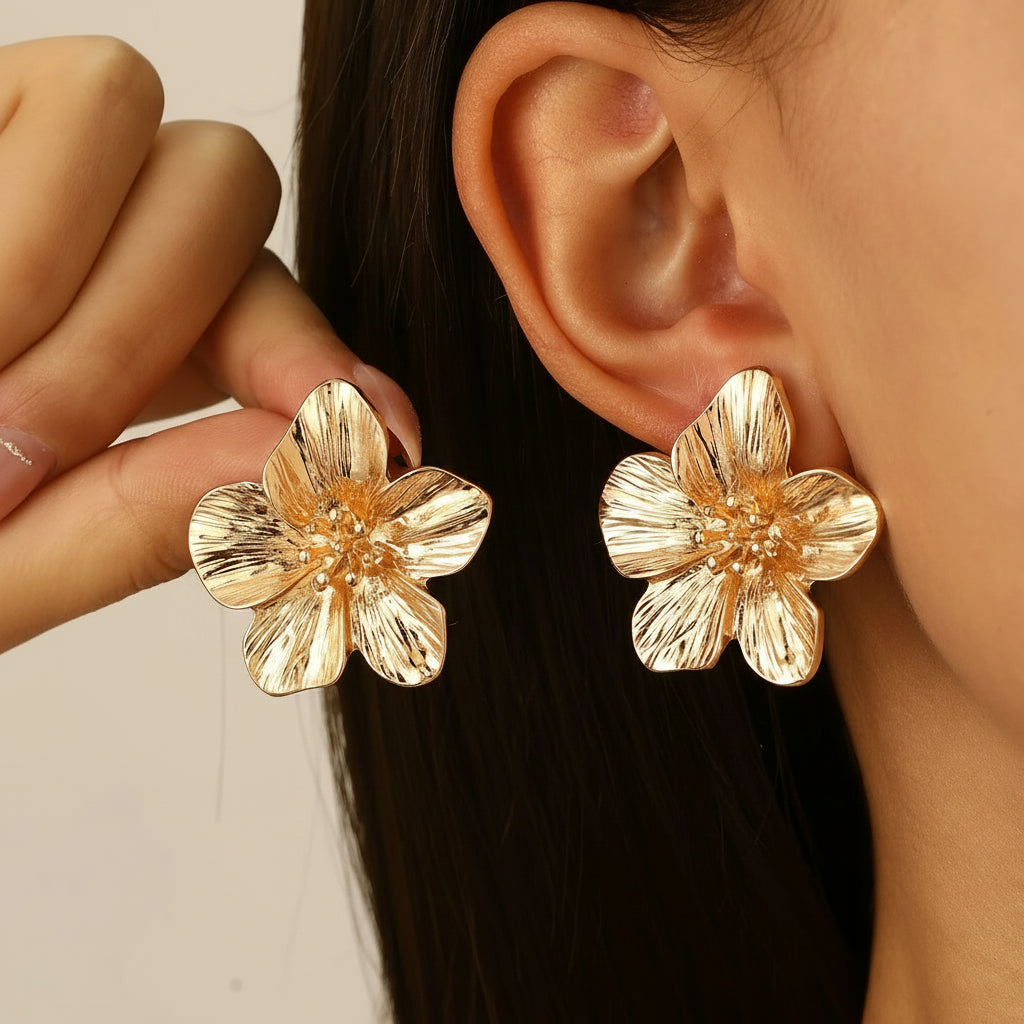 Boucles d’Oreilles Floral
